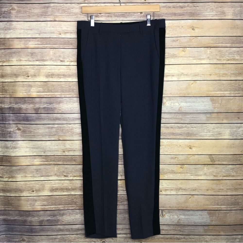Rebecca Taylor Crepe Navy Blue Trouser